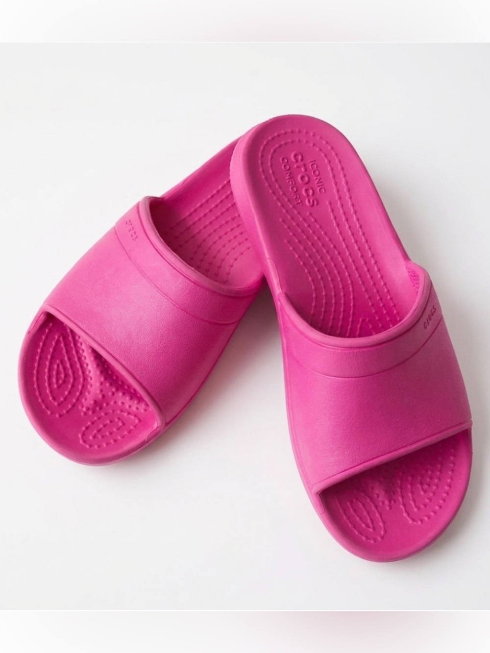 CROCS | pink slide sandals | 1